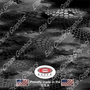 Chameleon Hex Black CAMO DECAL WRAP VINYL 52"x15" TRUCK PRINT REAL CAMOUFLAGE - Picture 1 of 4
