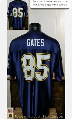 Camiseta deportiva Chargers Antonio Gates #85 vintage gráfica de jugadores talla 2XL *Nota Foto 1 de 4