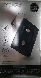 BYTECH BY-MC-TA-100-BK CASSETTE ADAPTER 3.5mm JACK UPC: 805112025497 - Picture 1 of 2