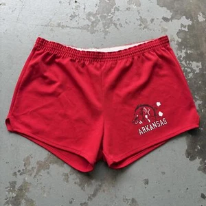 Vintage 70s Arkansas Razorbacks Hogs College Athletic Shorts - Picture 1 of 8