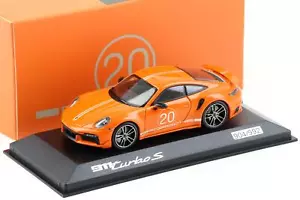 1:43 Minichamps Porsche 911 (992) Turbo S Cina 20° Anniversario Golfo Arancione WAP - Foto 1 di 3