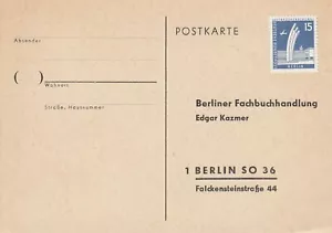 BERLIN - Mi 145 - EF - Postkarte - Ungestempelt - Bild 1 von 1