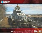 Soviet BA-10 Heavy Armoured Car 28mm scale Wargames vehicle Rubicon 280085