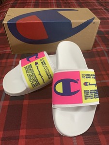 champion berry logo slide sandals