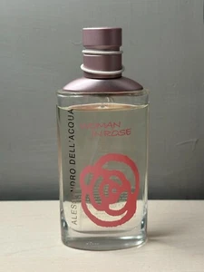 Alessandro dell'Acqua Woman in Rose 100 ml Natural Spray 95% LEFT USATO - Foto 1 di 3