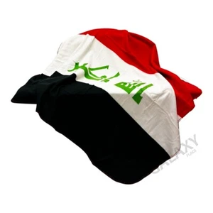 Iraq Flag Blanket "50x60" Fleece Blankets / Iraq Flag Blanket - Picture 1 of 2