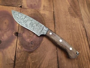 Custom Hand Forged Damascus Steel Camping Survival Outdoor Skinner Hunting Knife - Picture 1 of 14