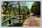 Huntington MA-Massachusetts, Mirror Pond, Chester Paper Co, Vintage Postcard