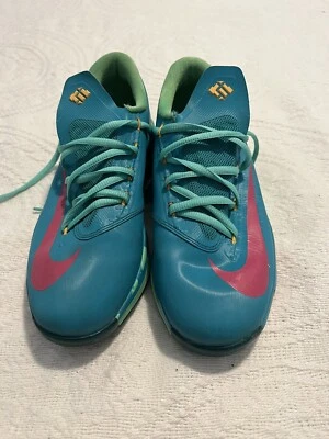 Zapato Nike KD 6 GS “Hero Collection” Turbo Verde/Rosa Vivo Talla 6.5Y 599477-304 Foto 1 de 4