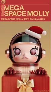 Mega Soace Molly 400% Christmas 2024 New and Sealed! - Picture 1 of 8