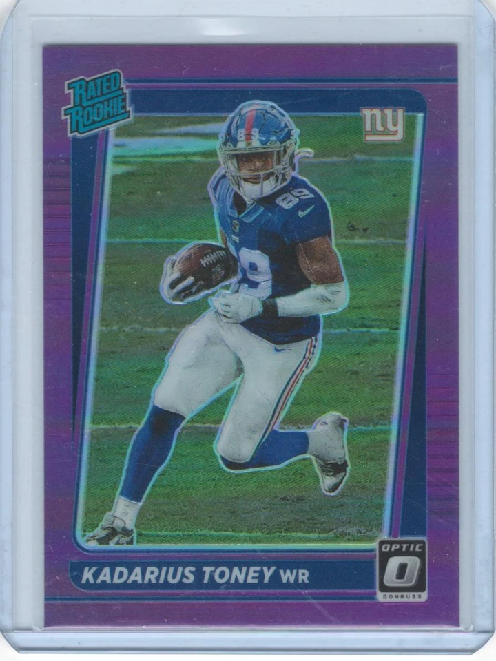 Kadarius Toney 2021 Donruss #P-264 Optic Rated Rookie Preview Purple Giants - Image 1 of 1