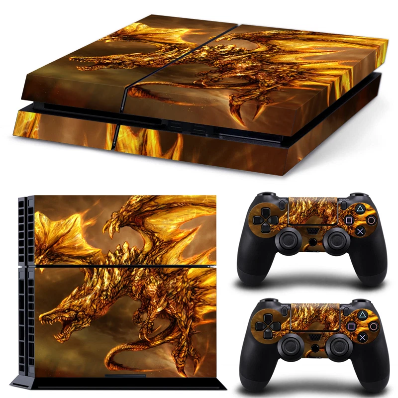 Sony PS4 PLAYSTATION 4 Skin Design Sticker Screen Protector Set - Dragon 2 Motif - Image 1 of 1