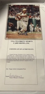Reggie Jackson Oakland Athletics Hall of Fame Signed Autographed 8x10 Photo - Picture 1 of 3