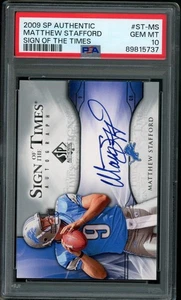 2009 SP Authentic, Sign of the Times, Matthew Stafford Rookie Auto PSA 10 - Bild 1 von 2