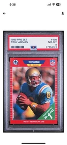 1989 Pro Set #490 Troy Aikman (PSA 8 NM-MT) - Bild 1 von 1