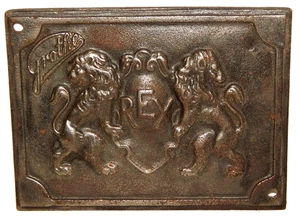 Grothe REX Eisen Relief Platte  13 x 9,5 cm  Hochrelief - Picture 1 of 2