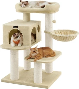Feandrea XXL-Kratzbaum für große Katzen - Stabiler Katzenturm mit 6 Kratzsäulen - Bild 1 von 10