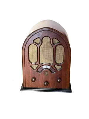 Radio Vintage Philips D2550/00 - Funzionante - Radio d’epoca Stile Anni ‘30 Foto 1 de 4