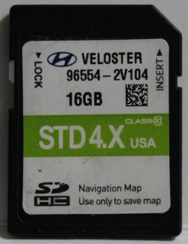 Hyundai Veloster 2015 2016 2017 Factory NAV Navigation Map SD Card 96554-2V104 - Image 1 of 2