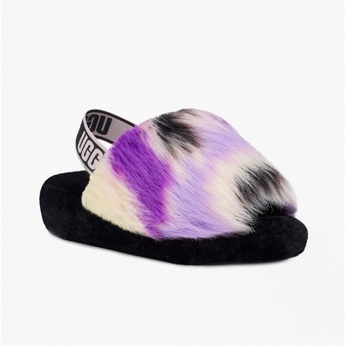 UGG FLUFF YEAH SLIDE TIE DYE TAGLIA 38 NUOVO