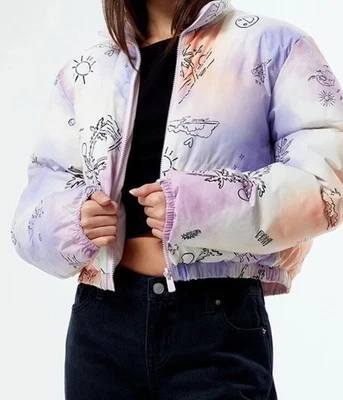 Roxy x Chloe Kim Reversible Puffer Bomber Jacket SZ XS - Image 1 of 4