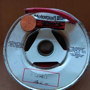 Vintage Ford Motorcraft Wire & Spool. Ford 1966 thick gauge approx 10ft. WS-51? - Picture 1 of 7
