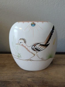 SELTEN J.F. Gachupin signierte Jemez N. M. Indianer Keramik Vase handbemalt - Bild 1 von 9