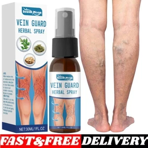 1-10x VeinGuard Spray alle Erbe, Trattamento Vene Varicose per Gambe Spray 30ml/1Oz - Foto 1 di 15