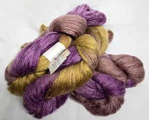 Artyarns Silk Rhapsody Worsted Yarn Color 114 "India" 4 Skein Bundle Lot 400g  - Picture 1 of 4