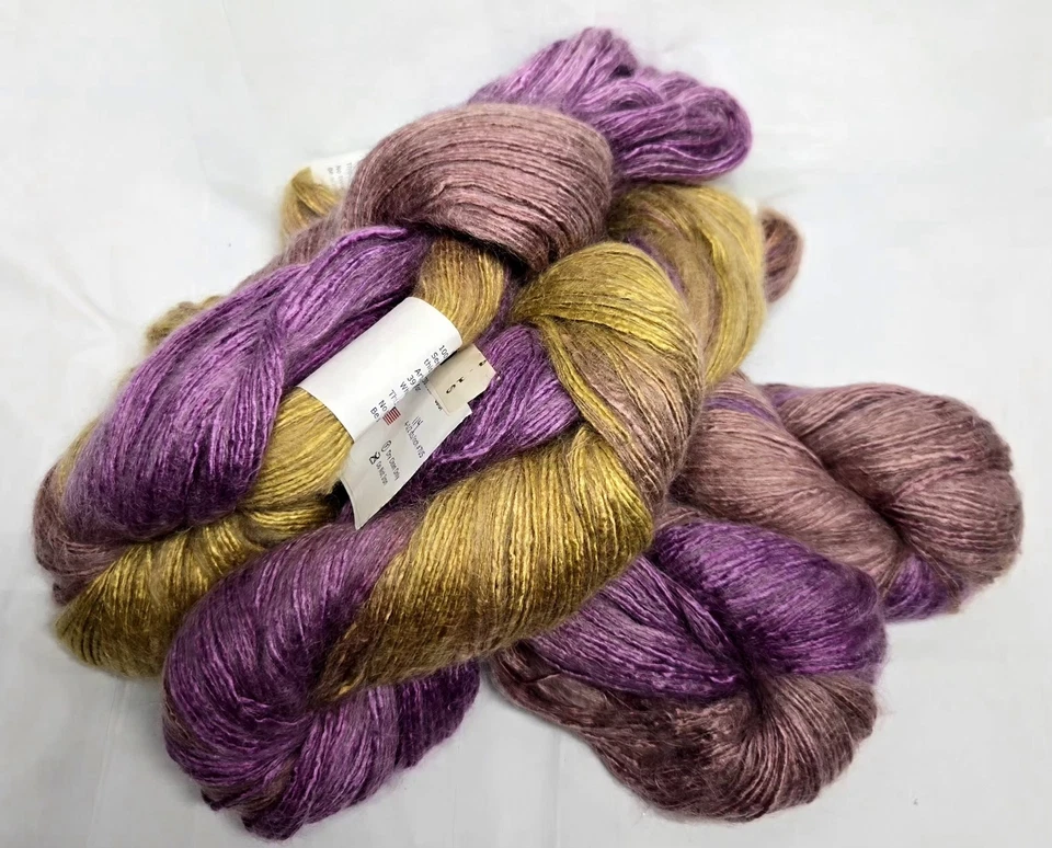 Artyarns Silk Rhapsody Worsted Yarn Color 114 "India" 4 Skein Bundle Lot 400g  - Image 1 of 4