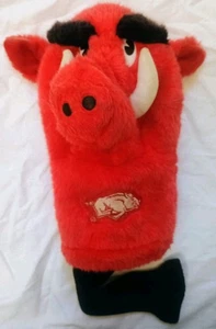 Arkansas Razorbacks GRANDE ROSSO mascotte golf driver peluche copricapo UNICO! 12" - Foto 1 di 6