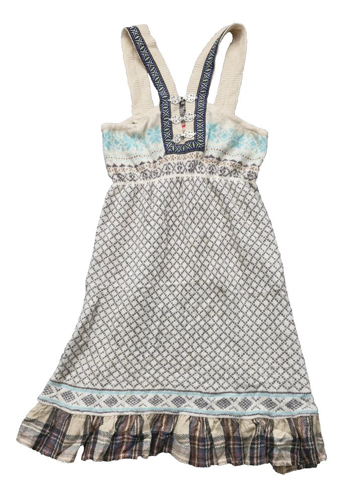 Vestido suéter Free People vintage Fair Isle talla pequeña 80 % lana Foto 1 de 4