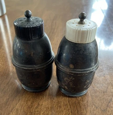 Salero y pimentero Frank M. Whiting de plata de ley de colección Foto 1 de 3