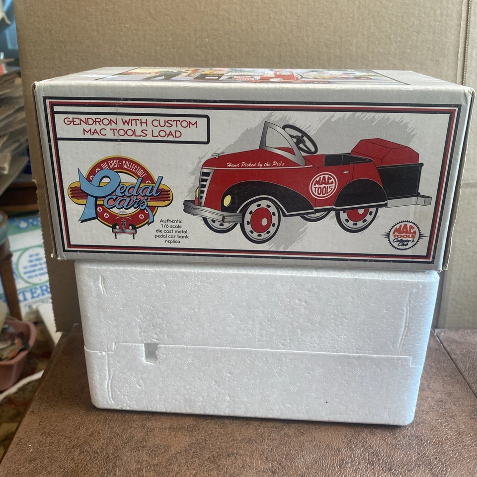 Mac Tools Pedal Car 1940 Gendron Custom Load Red 1:6 Scale by Crown Premium - Image 1 of 4