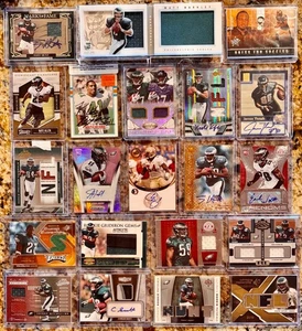 All 21 Philadelphia Eagles Game Used Jersey Patch Auto Booklet Rookie RPA Relics - Picture 1 of 3