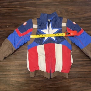 Captain America Boys Jacket Size 5/6 Disney Store - Picture 1 of 5