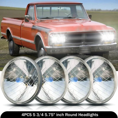 Faros redondos 4 piezas 5,75" 5-3/4" para camioneta GMC C15/C1500 1961-1972 C2500 Foto 1 de 4