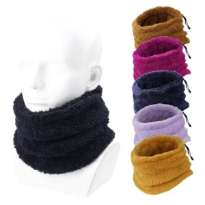 Calentador de cuello de invierno polar tubo bufanda grueso a prueba de viento bandana para hombres y mujeres - Imagen 1 de 43