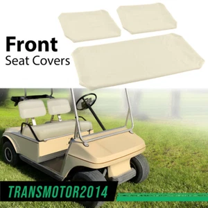 3x Club Car Front Seat Covers Leather Fit For PRE-2000 DS Golf Cart 1982-2000 - Picture 1 of 12