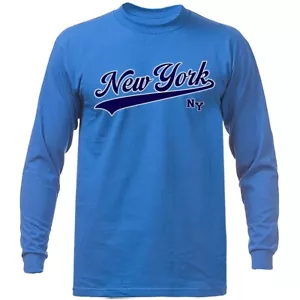 State of New York Swoosh NY grafica manica lunga - Foto 1 di 14