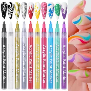 Nail Art Graffic Pen Painting Liner Gel Polish Nail Art Brush Painting Gel ✿ - Picture 1 of 17