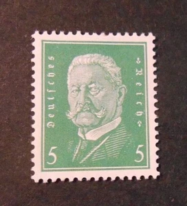 GERMANIA,GERMANY1928 REICH "Effigi Ebert e Hindenburg" 5pf MH* Mi.411 - Imagen 1 de 1