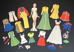 Muñeca de papel Jane vintage años 40 (#498) - Imagen 1 de 7