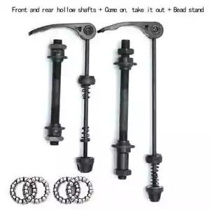 Quick Release Front Rear Bicycle Axle Skewer Set For Mtb Bmx Bike Wheel Hub Pair - Picture 1 of 10