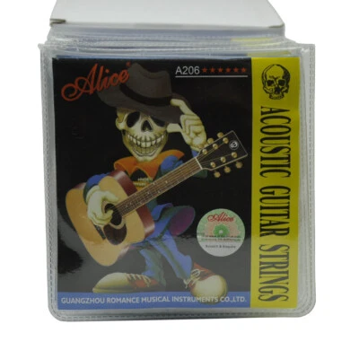10Sets Alice Acoustic Guitar Strings Phosphor Bronze Color Alloy Winding A206-SL - Image 1 of 4