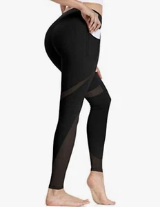 ALONG FIT Gym Leggings Women High Waist with Pocket Sports Yoga Workout Size L - Picture 1 of 6