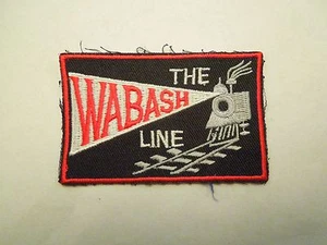 Vintage The Wabash Line US Central Railroad Sew On Patch - Picture 1 of 3