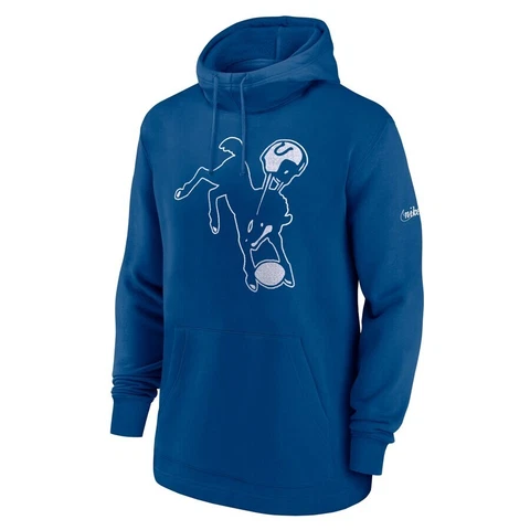 Nike Indianapolis Colts Hoodie Men's S Vintage Throwback NFL New Free Shipping Cover