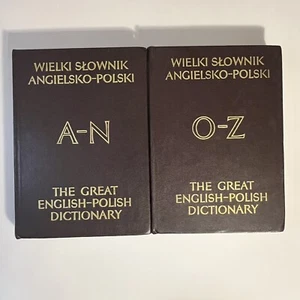 Wielki Slownik Angielsko-Polski /The Great English-Polish Dictionary 2 Book Set - Foto 1 di 13