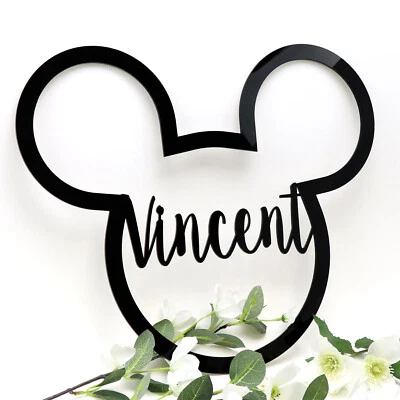  Personalised Kids Name Acrylic Wall Decor Door Hanging Decoration Children Gift - image 1 of 3